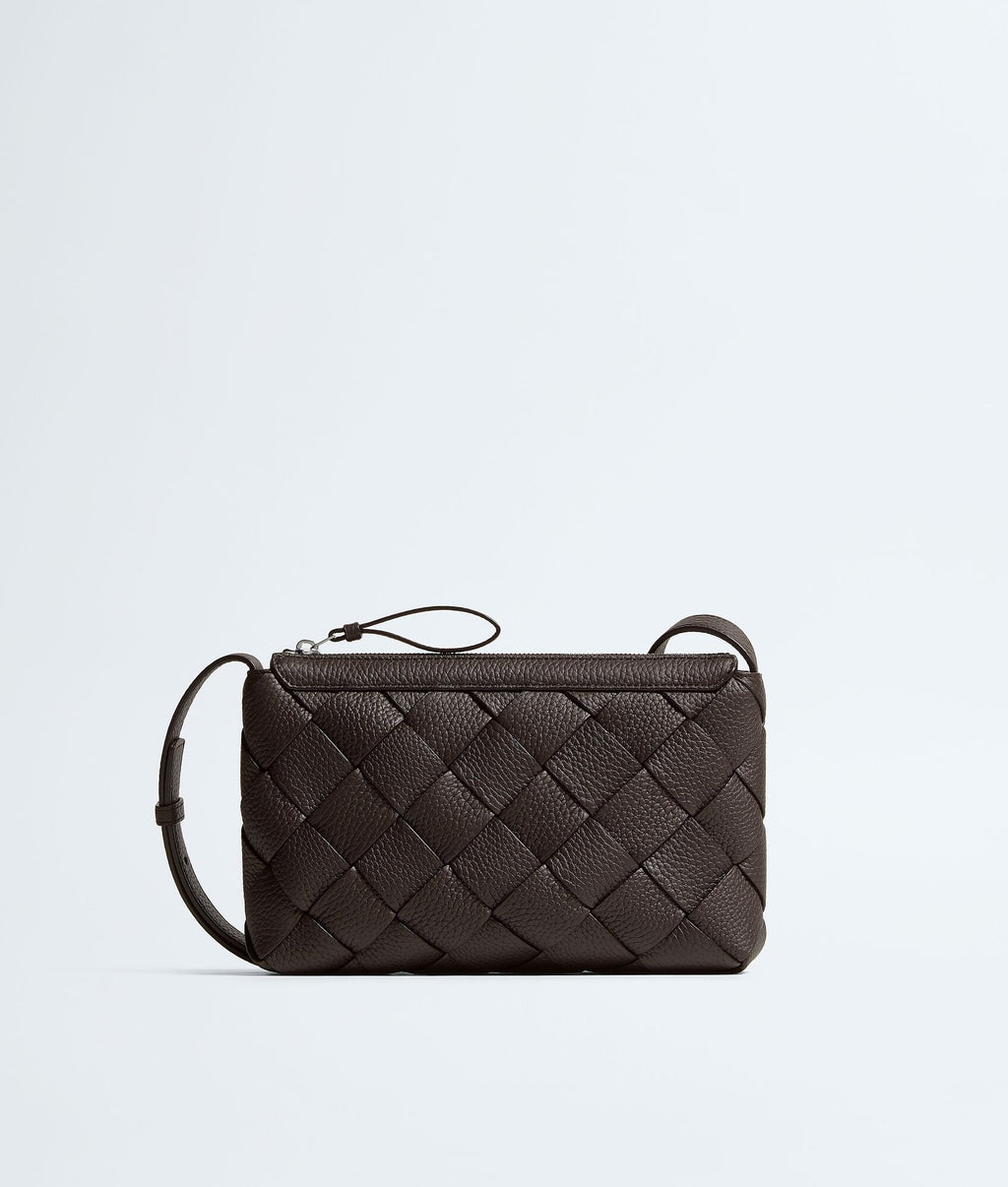 Nyttra Women's Brown Woven Leather Crossbody Bag