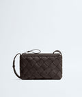 Nyttra Women's Brown Woven Leather Crossbody Bag