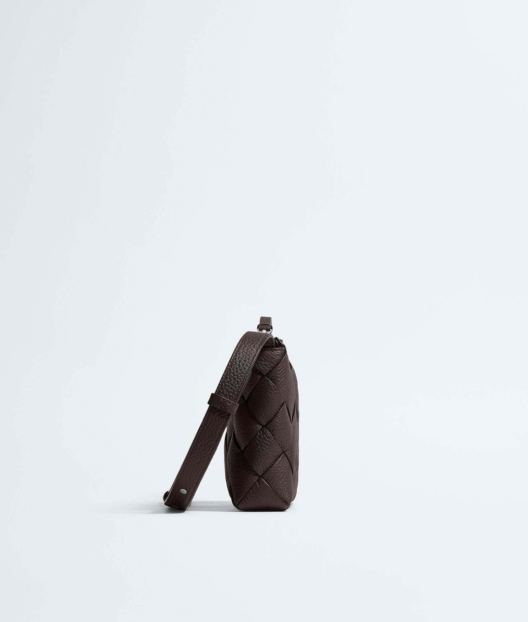 Nyttra Women's Brown Woven Leather Crossbody Bag