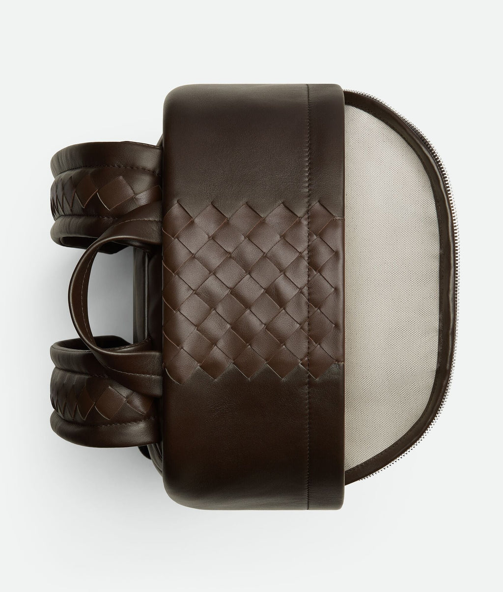 Nyttra Men's Fondant Contrast Woven Leather Backpack