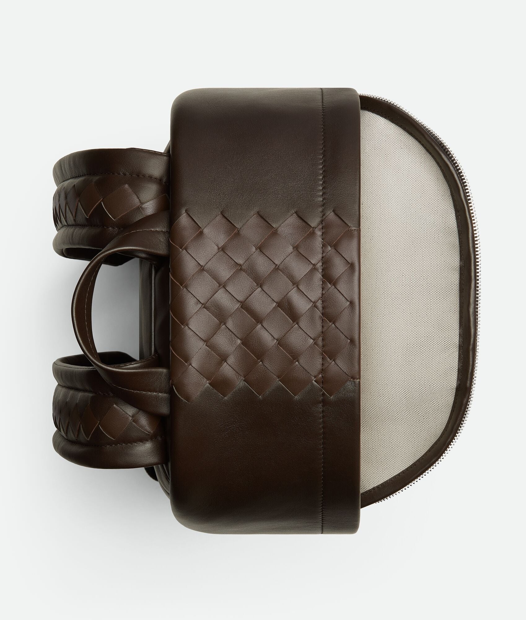 Nyttra Men's Fondant Contrast Woven Leather Backpack