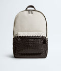 Nyttra Men's Natural and Fondant Leather Canvas Backpack